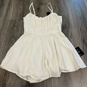 White Lulus Romper NWT